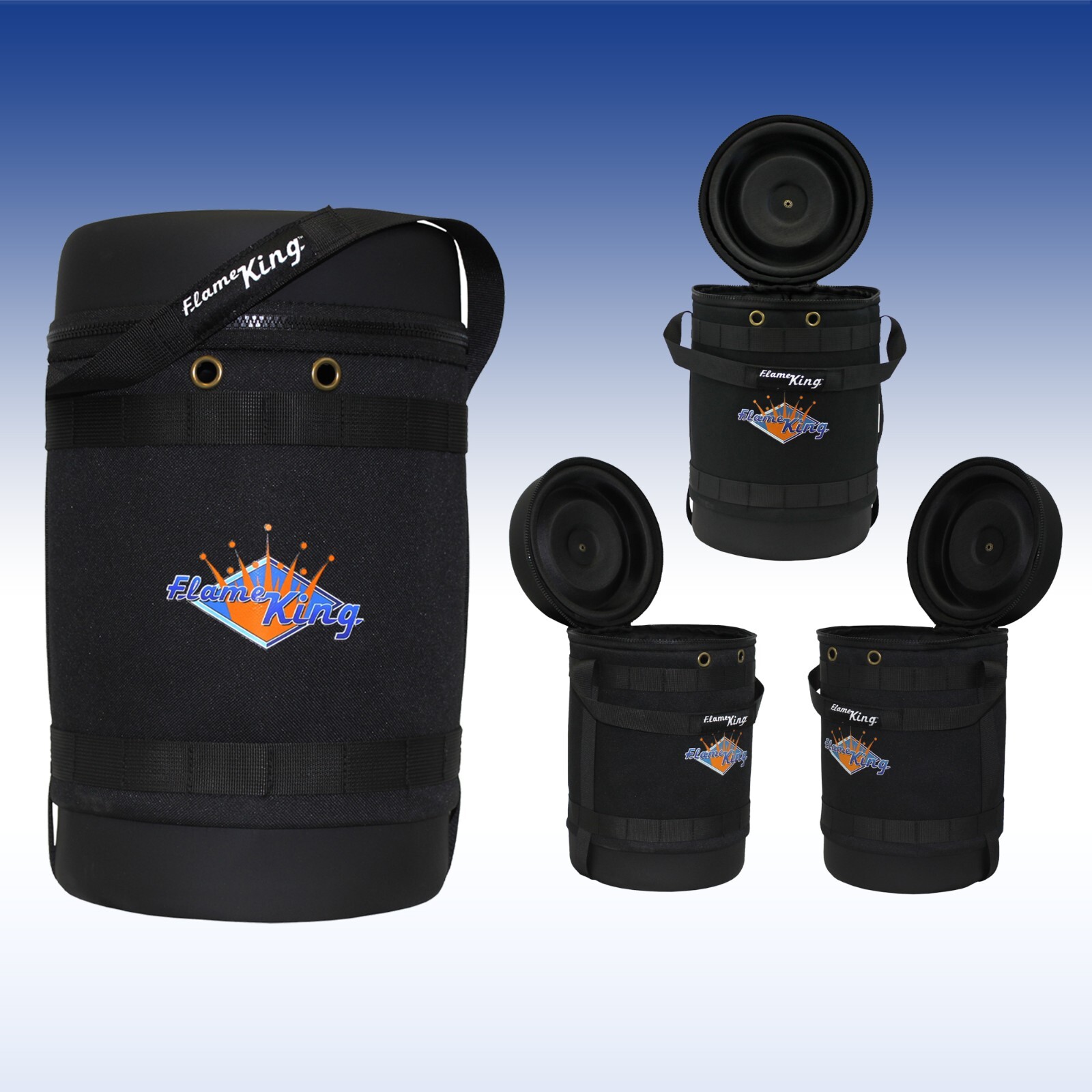 Insulated Protective Carry Case, 5LB Propane Tank and Adapter Hose for Outdoors