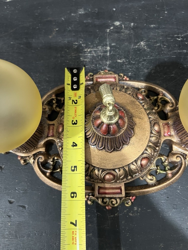 Rewired Nice Single Flush Two Socket light Fixture beautiful 118B