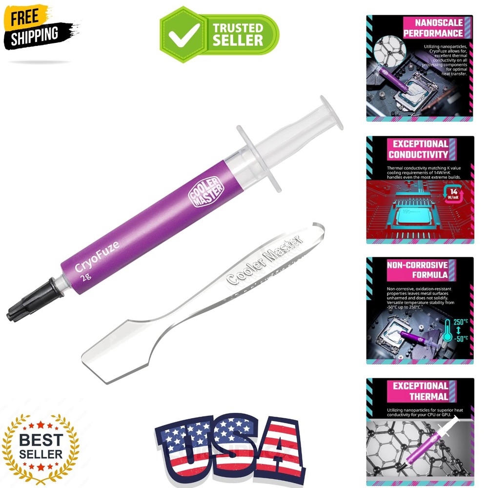 CryoFuze  Performance Thermal Paste, Nanoparticles, | 2 Grams | Thermal Compo...