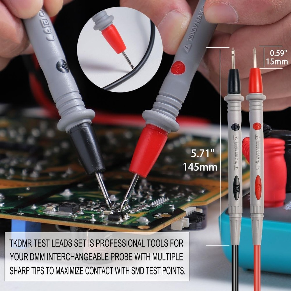 19Pcs Electrical Multimeter Test Leads Set with Alligator Clips Test HookTest Pr