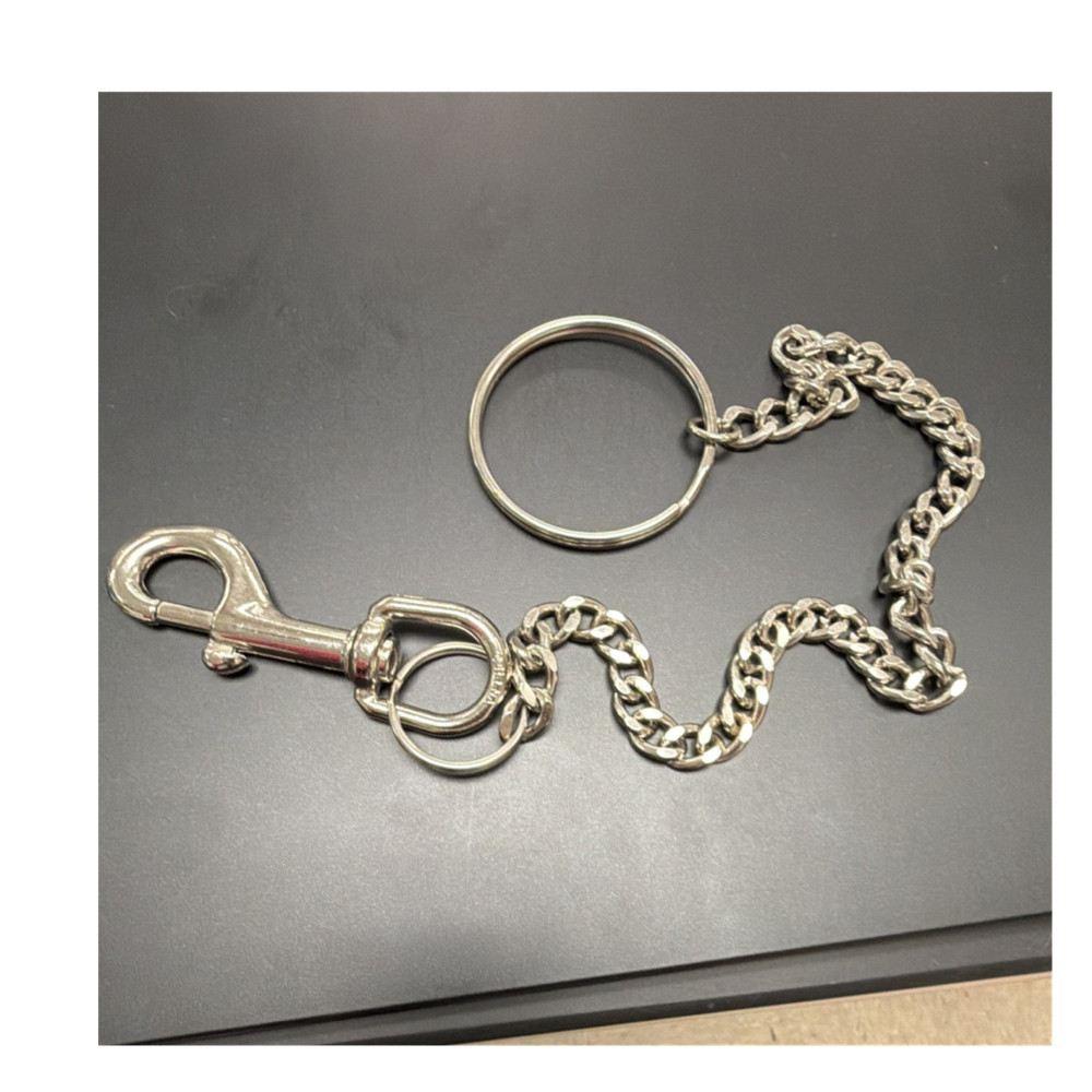 Silver Metal Chain Key Chain for Men Solid Pattern Key Ring Accessory-new