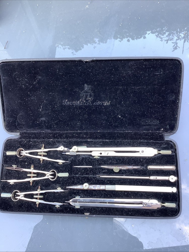 Vintage mechanical drawing instruments - Temple Series