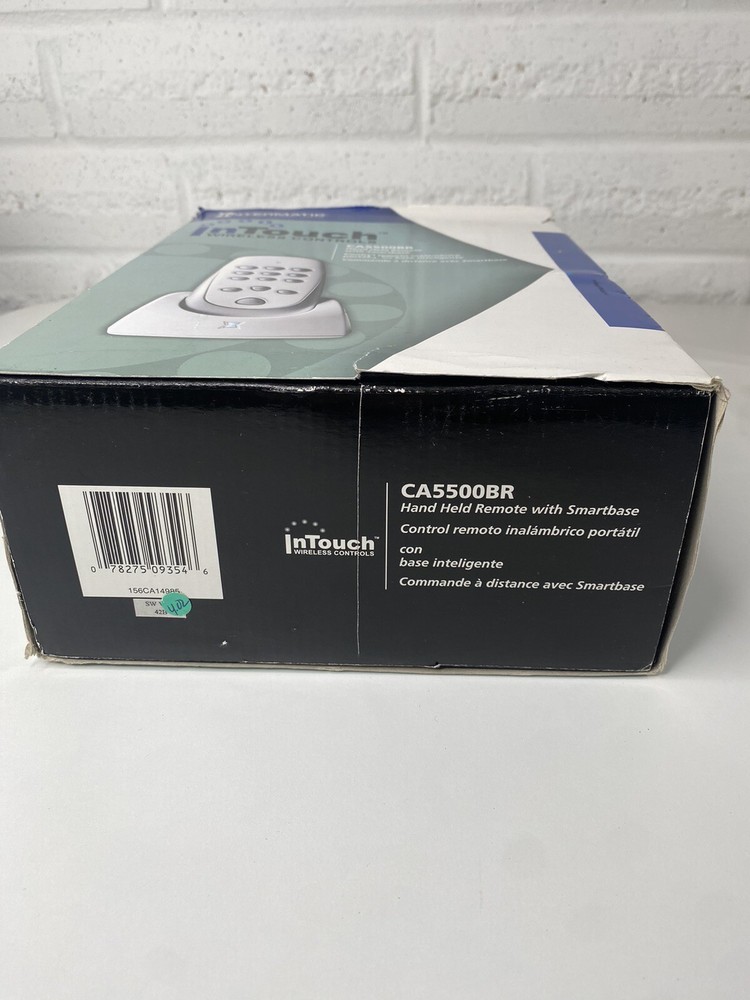 New Intermatic In Touch HAND HELD REMOTE W/BASE CA5500BR RECHARGEABLE