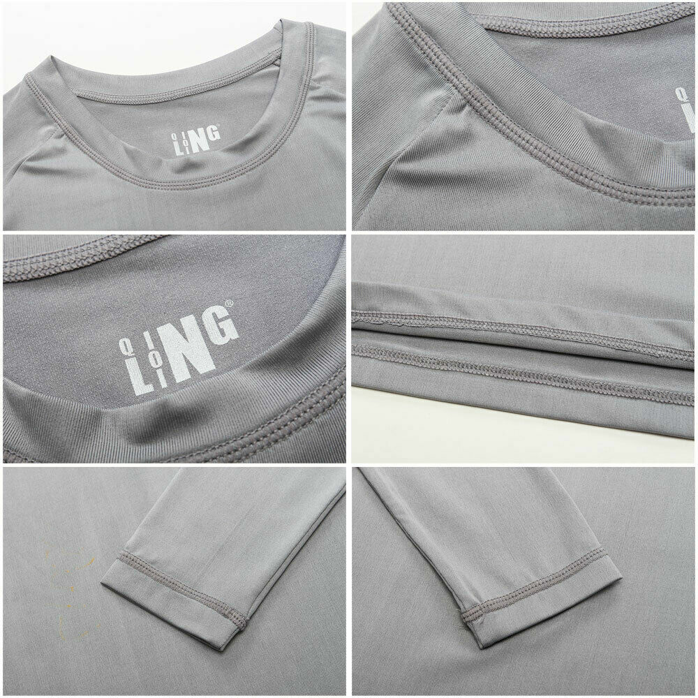 NEW Men Long Sleeve Quick Dry Compression Shirt Gym Tops Under Base Layer Tights