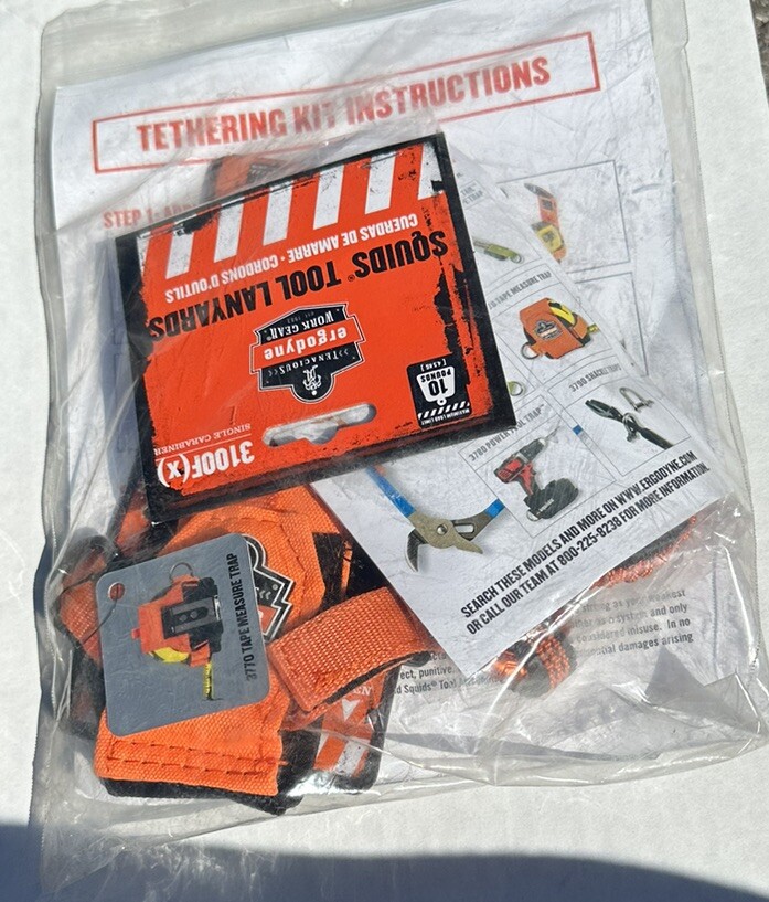 19663 Squids 3193 Tape Measure Tethering Kit