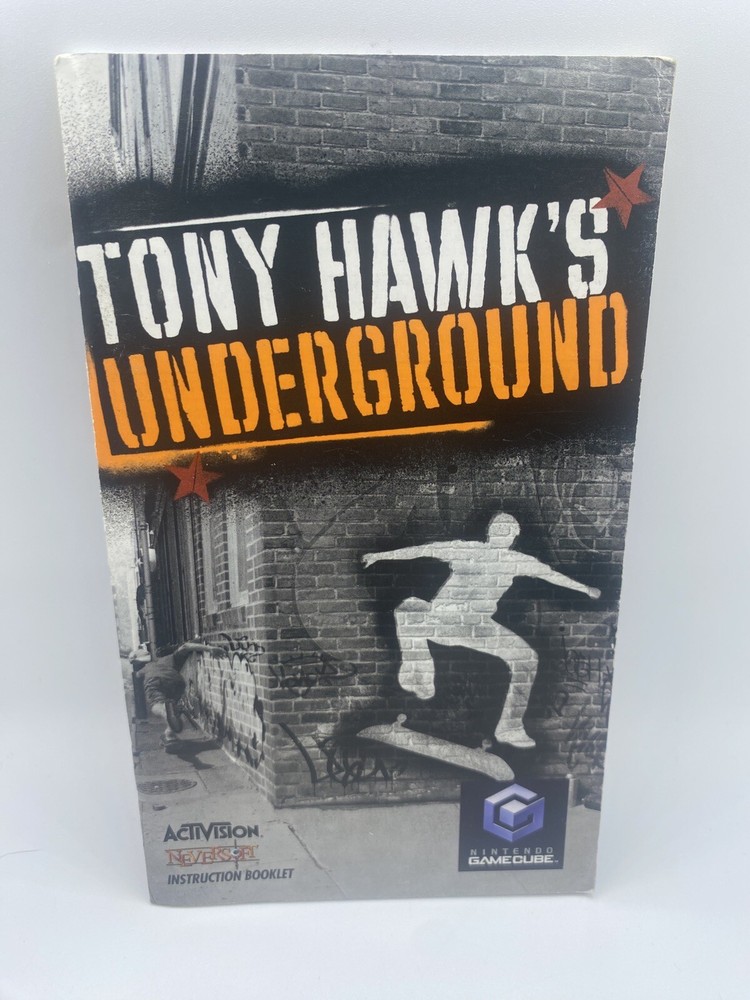 Tony Hawk Underground Nintendo GameCube Original Manual Only