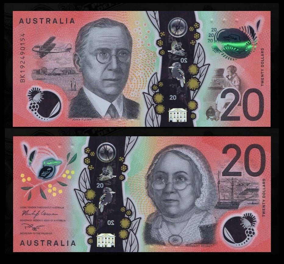 Australia 2019 P-64 20 Dollar Polymer UNC