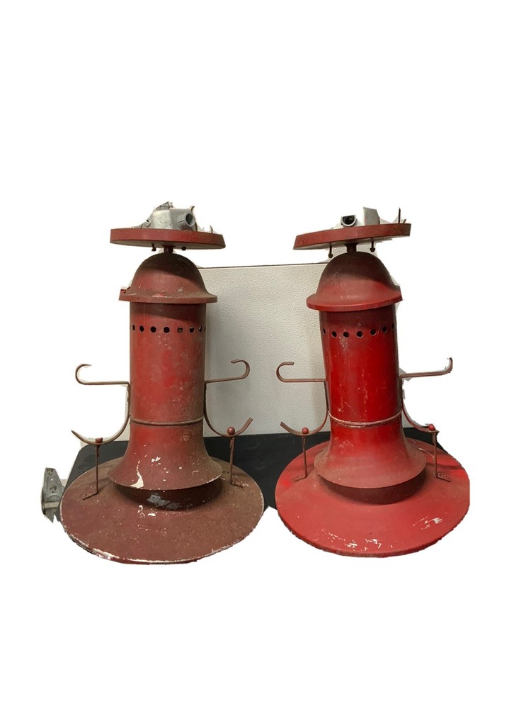 antique fire station hanging light