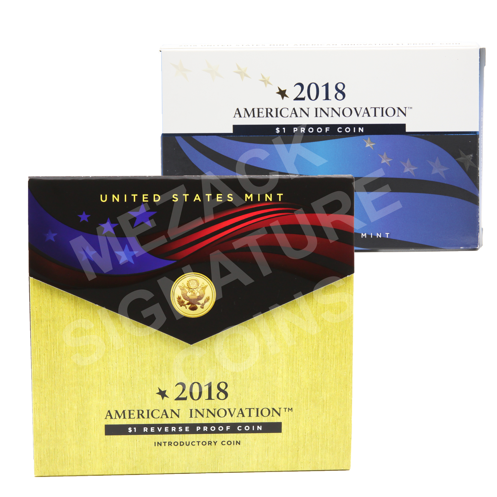 2018 S $1 American Innovation Reverse Proof and Proof Set with all OGP
