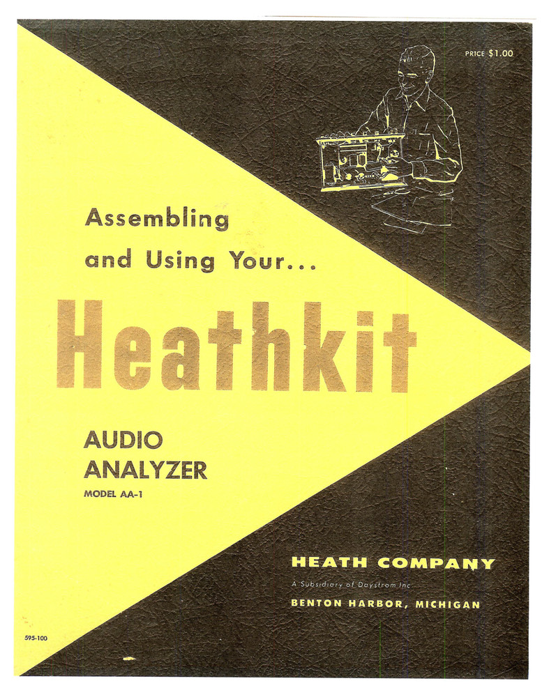 Heathkit Audio Analyzer Model AA-1 Assembly Manual: 44 Pages