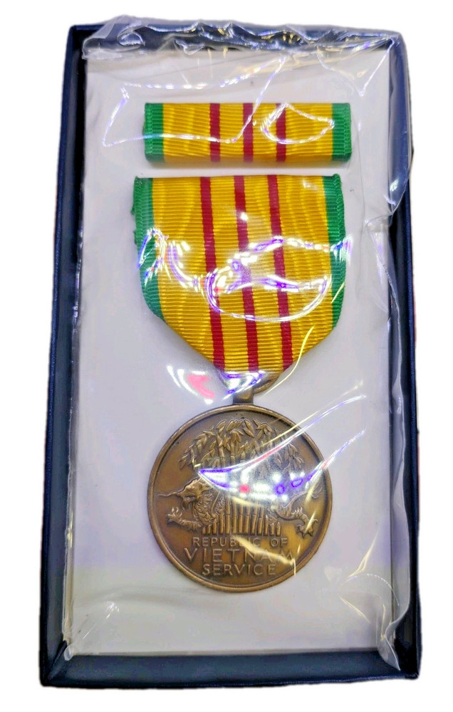 Authentic 1969 Vietnam Service Medal, Box Dated 1969
