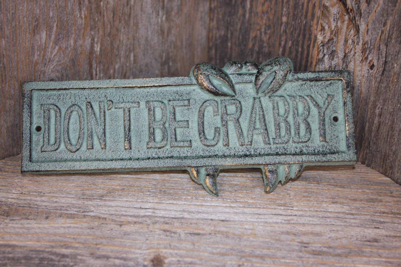 Don't Be Crabby Wall Plaque, Metal,kitchen decor,patio area,gifts BL-66