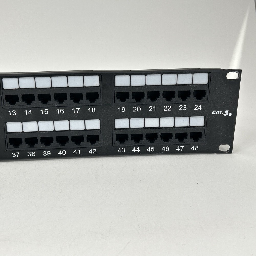 GIGAMEDIA 48-Port Connector Cat5e Patch Panel
