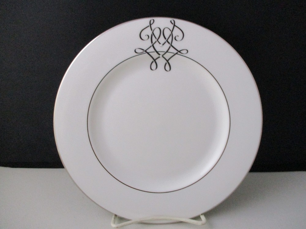 LENOX SCRIPTED PLATINUM SALAD PLATE 8 1/4" -0703D