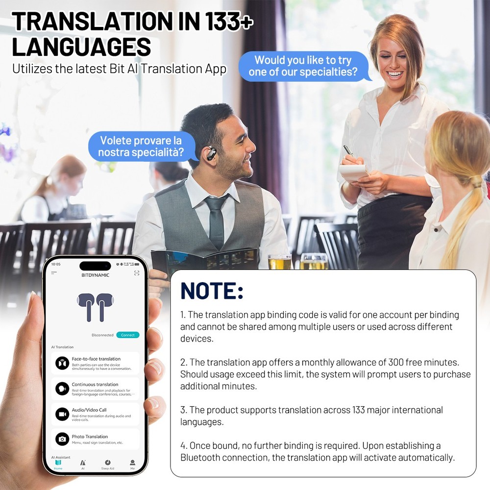 Portable Ai Language Translator Device Real-time Smart Instant Voice Languages