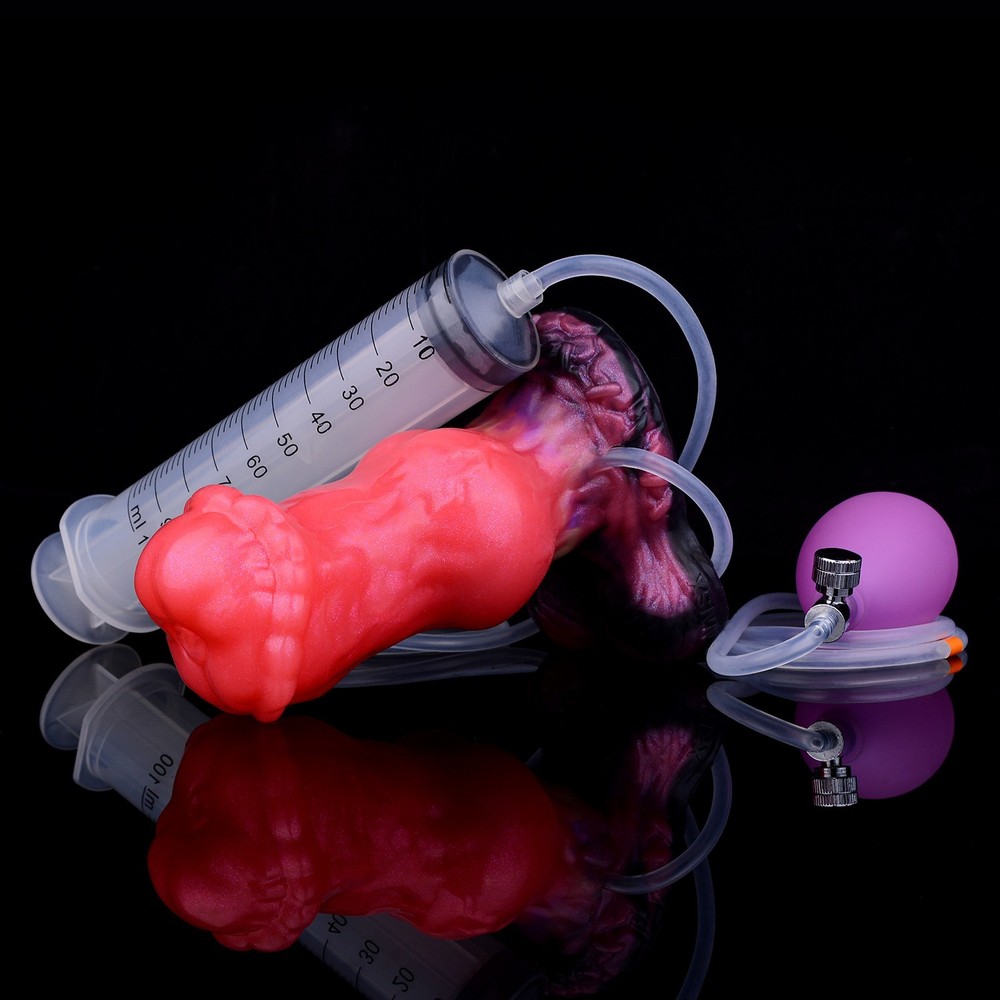 Fantasy Anal Plug Inflatable Ejaculation Dildo Squirting Penis Big Butt Expander