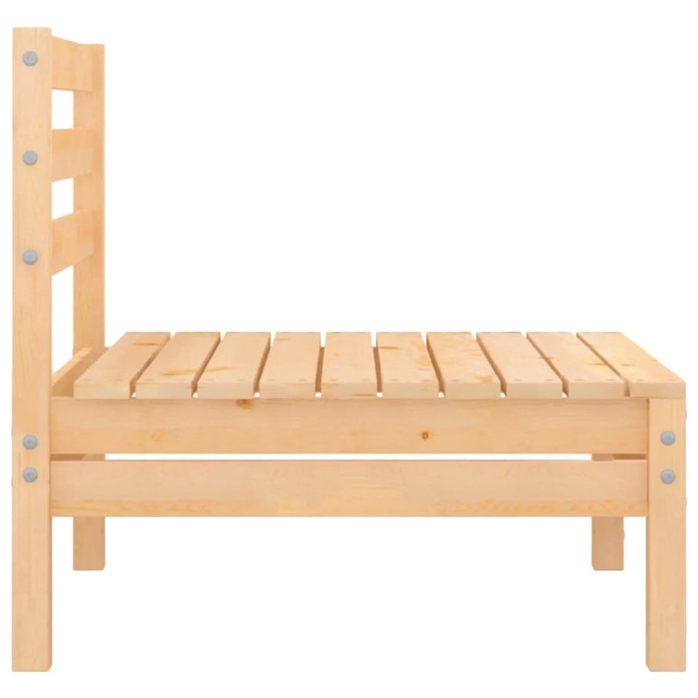 Middle Sofa Natural Pine Solid pine wood Medium Modular