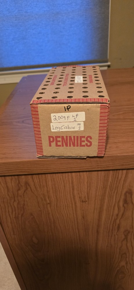 2009 Lincoln Cent Log Cabin 50 Roll Box P Mint
