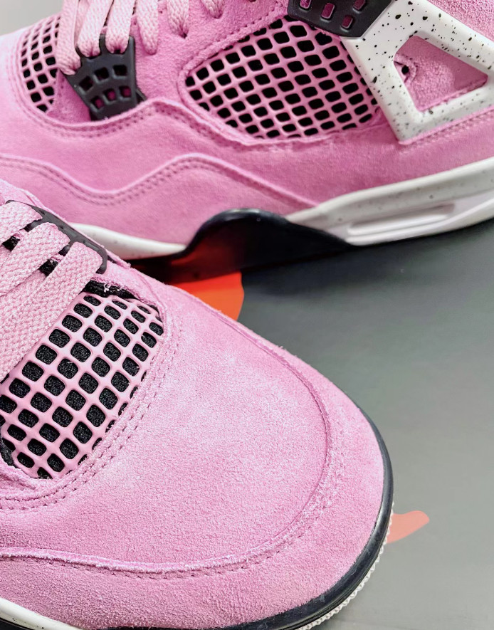 Jordan 4 Retro Pink Men/Women Mid Top Basketball Shoes