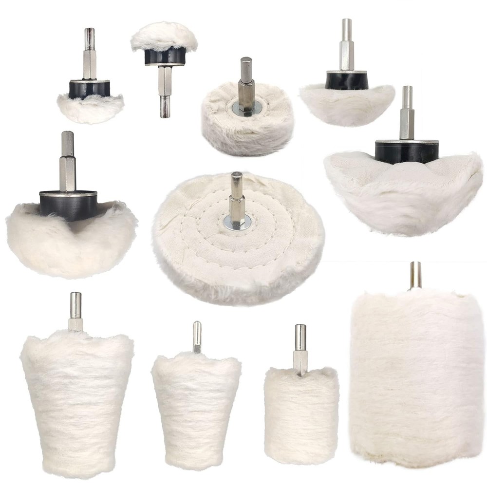 Universal Compatibility Buffing Wheel Set for Electric & Pneumatic Drills