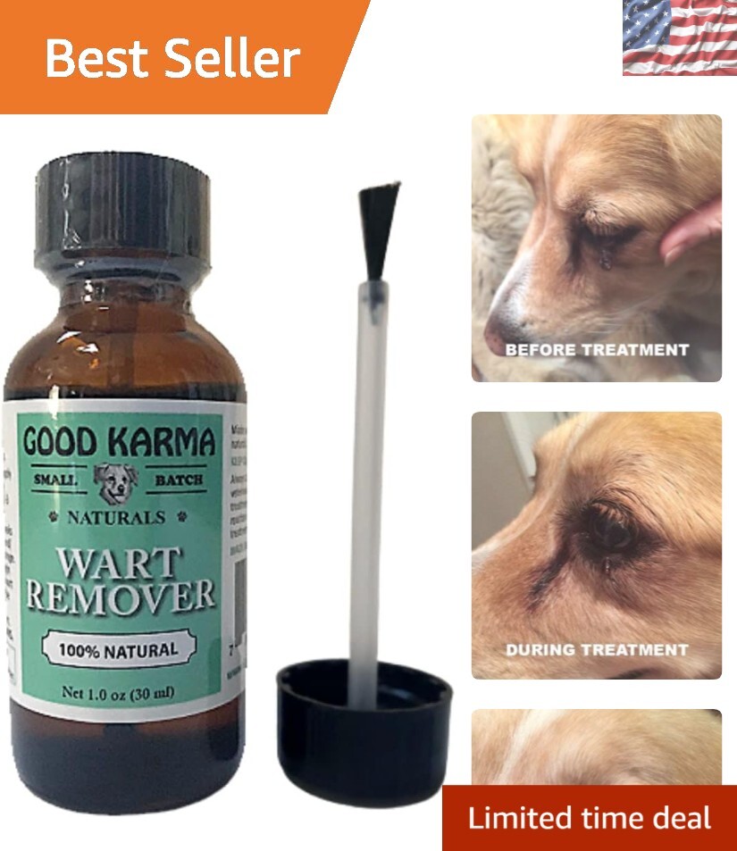 30ml Natural Dog Wart & Papilloma Solution - Easy, Painless Application