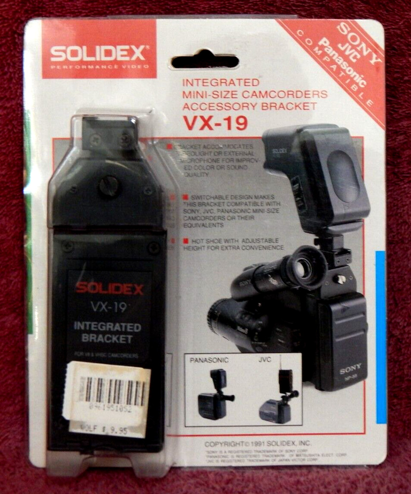 Solidex Mini Size Camcorder Accessory Bracket VX-19