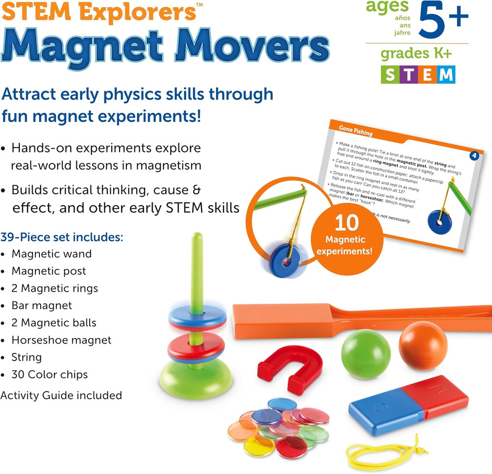 STEM Explorers -Ages 5+, Magnet Movers, Critical Thinking Skills, STEM Certif...