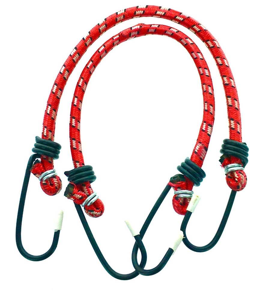 Bungee Cords with Hooks 6Pack Super Stretch Superior Strength with Rubber Core