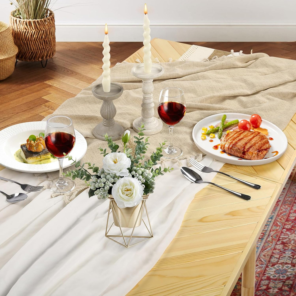 Folding Picnic Table with Table Runner, Portable Boho Low Picnic Table for Indoo