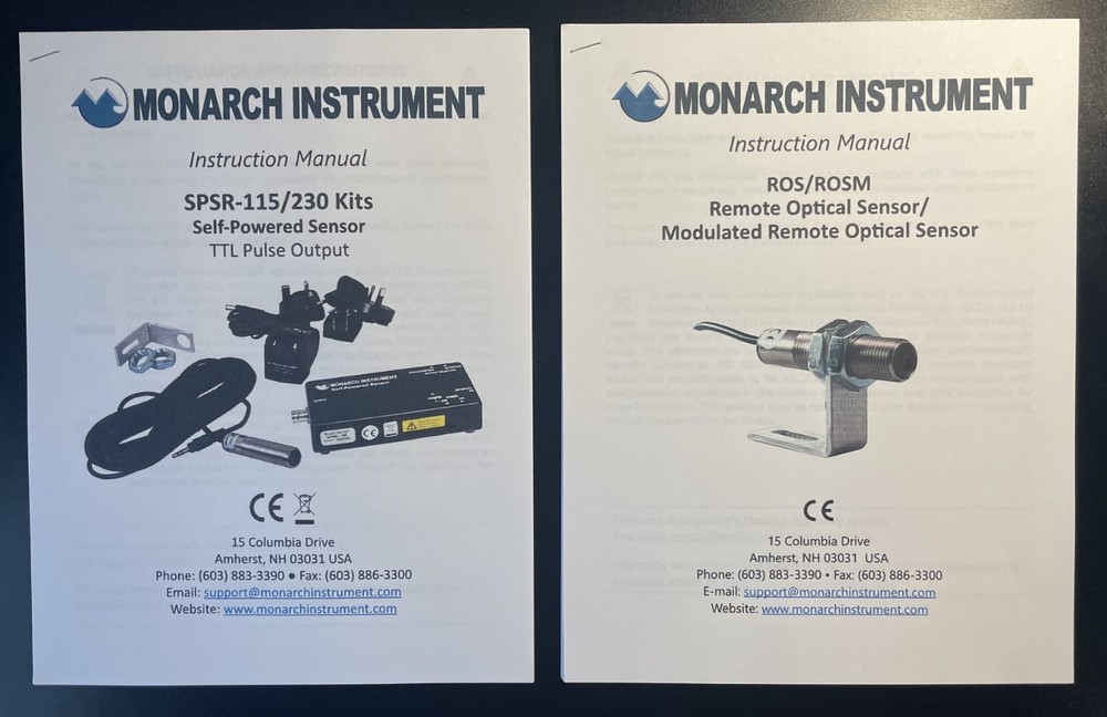 Monarch Optical Keyphasor Tach Pulse System Including Cables & Carrying Case