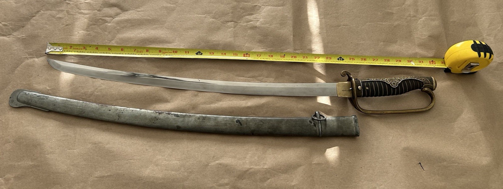 RUSSO JAPANESE OFFICERS SAMURAI SWORD SIGNED