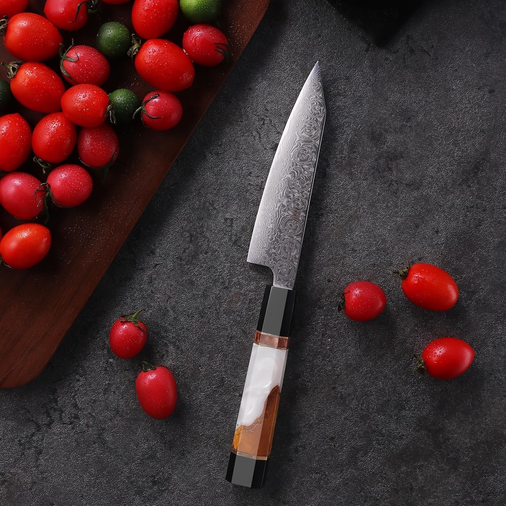 5 Inch Small Kitchen Utility Knife, Sharp Fruit Paring Tool & Elegant Pairing...