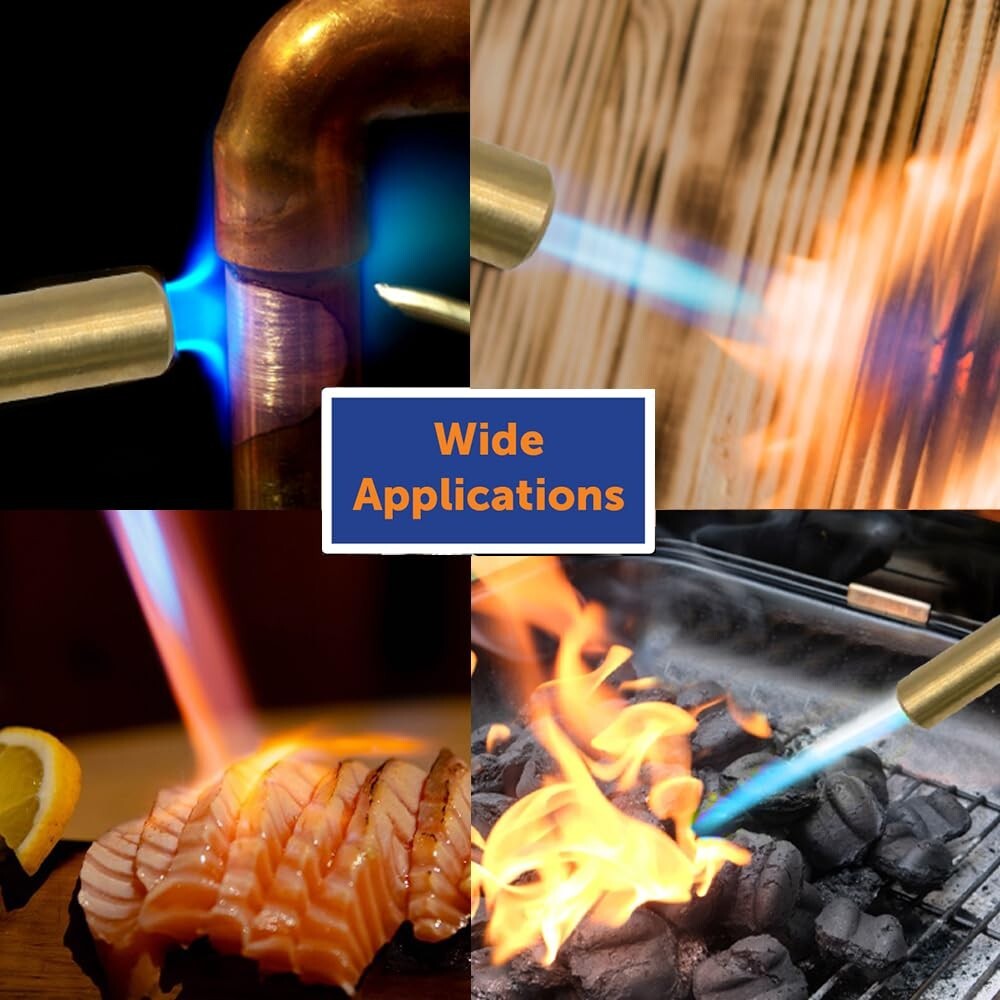 Flame King FK4500CGA High Intensity Propane Torch Head with Ultra Swirl Flame