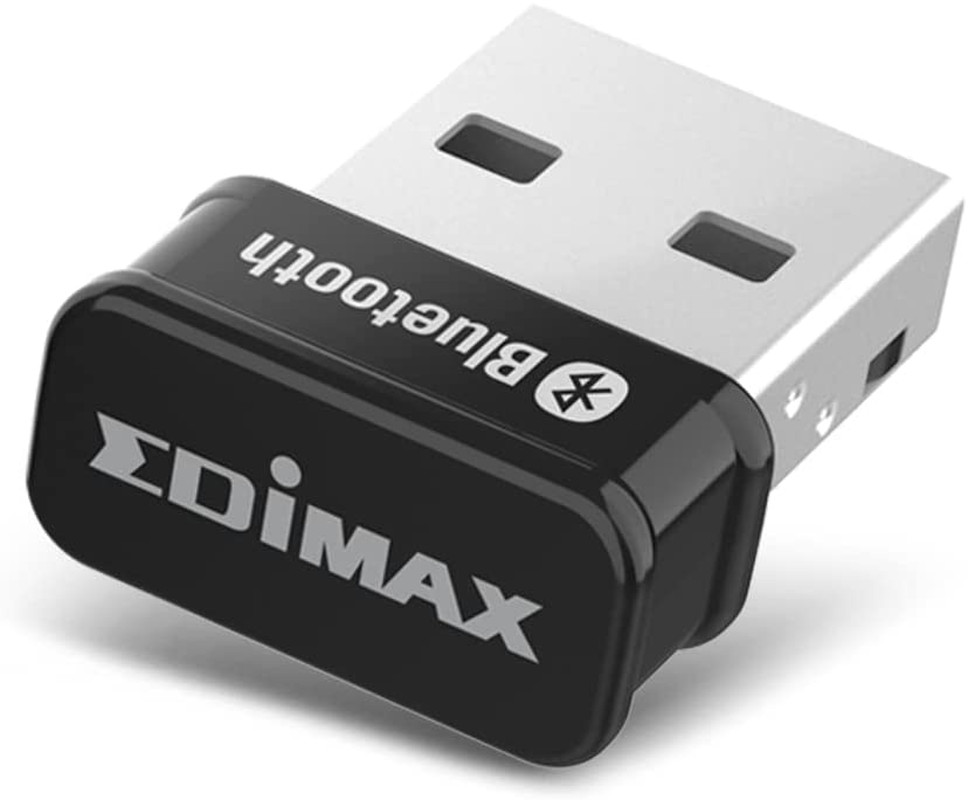 Edimax Bluetooth Adapter for PC, BT 5.0 EDR Nano USB Dongle, Fast Transfer, Blue
