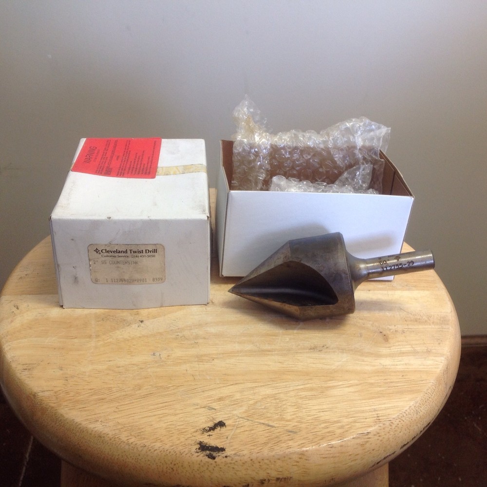 2" 60 Degrees HS Countersink. 3 Flutes 1/2" Shaft.