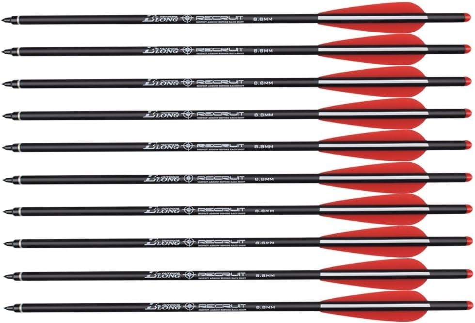 Lightweight Carbon Hunting Arrows - 12 Pack for Effective Target Practice