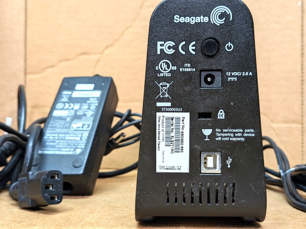 SEAGATE 9BD862-560 EXTERNAL HDD 160GB TESTED - FORMATTED