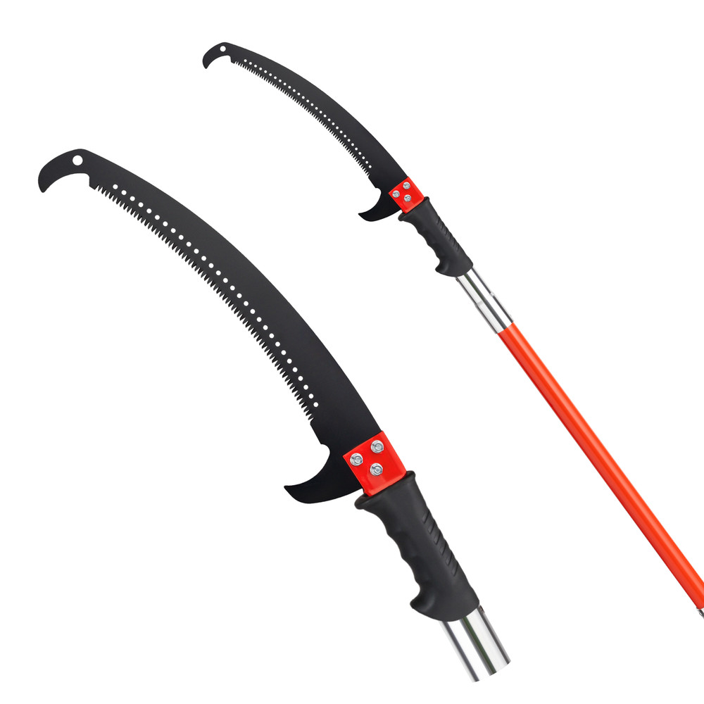 24ft Manual Pole Saw, Lightweight Tree Trimmers Long Handle Pruner Set