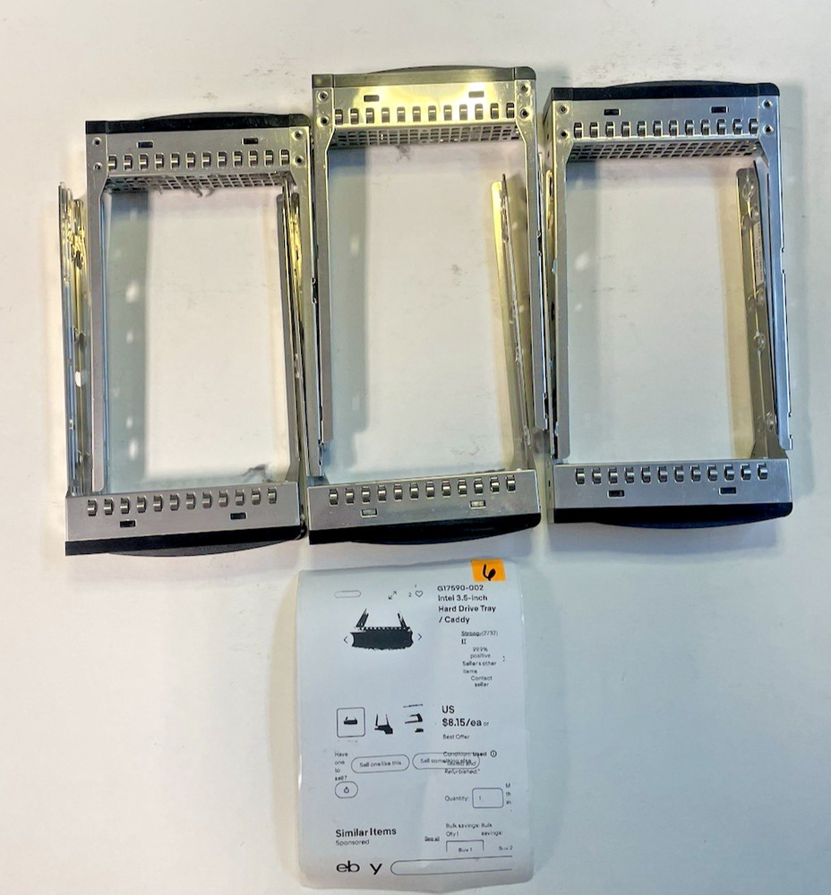 MISC SERVER HD TRAYS MIXED LOT