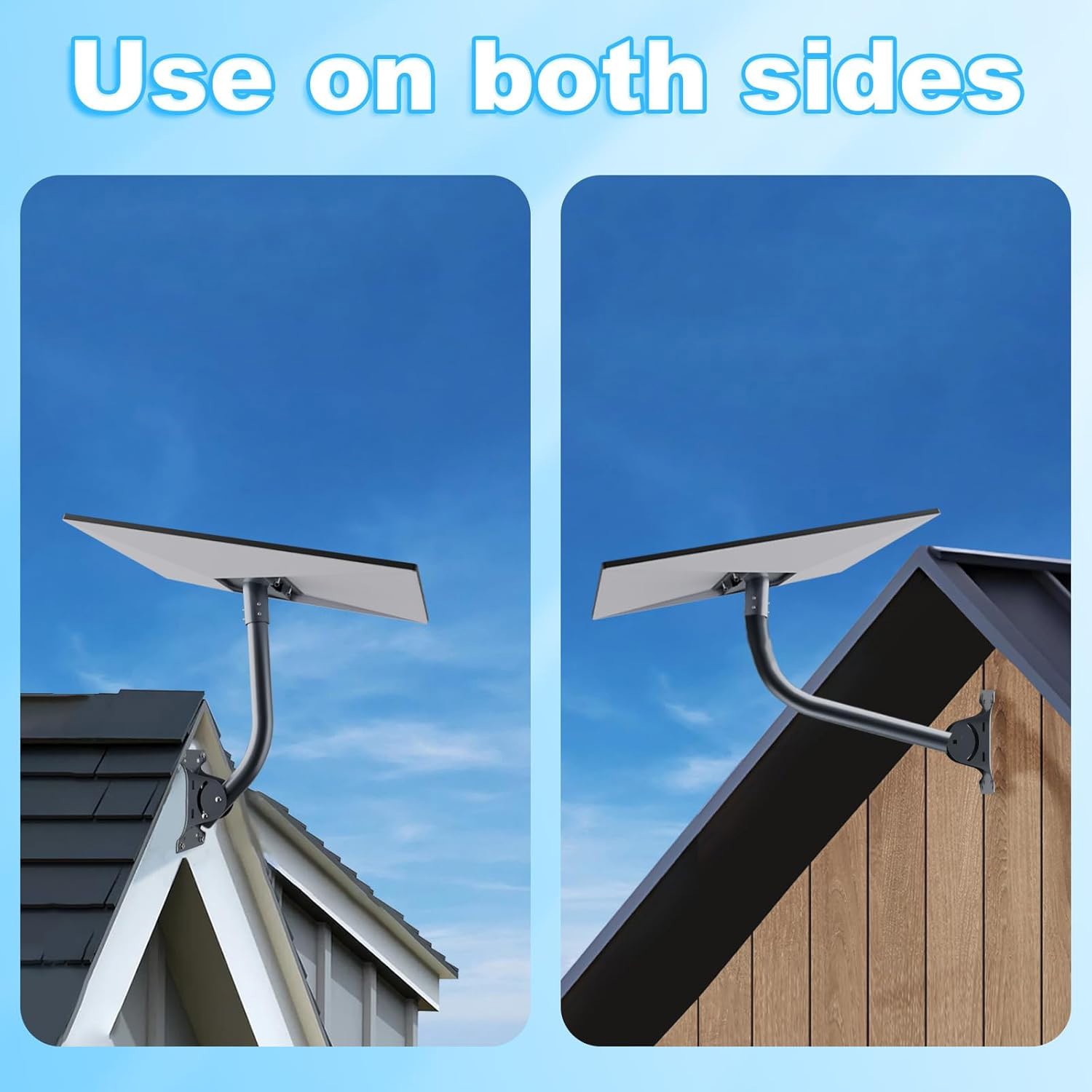 Starlink Gen 3 Mount, 180° Adjustable, Heavy-Duty Metal, Gray, Wall/Roof Mount