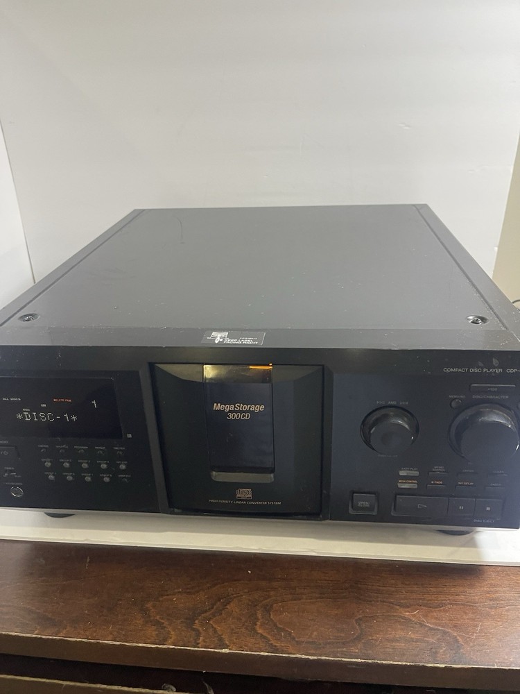 DEFECTIVE Sony 300 Disc CD Changer CDPCX300 G3D