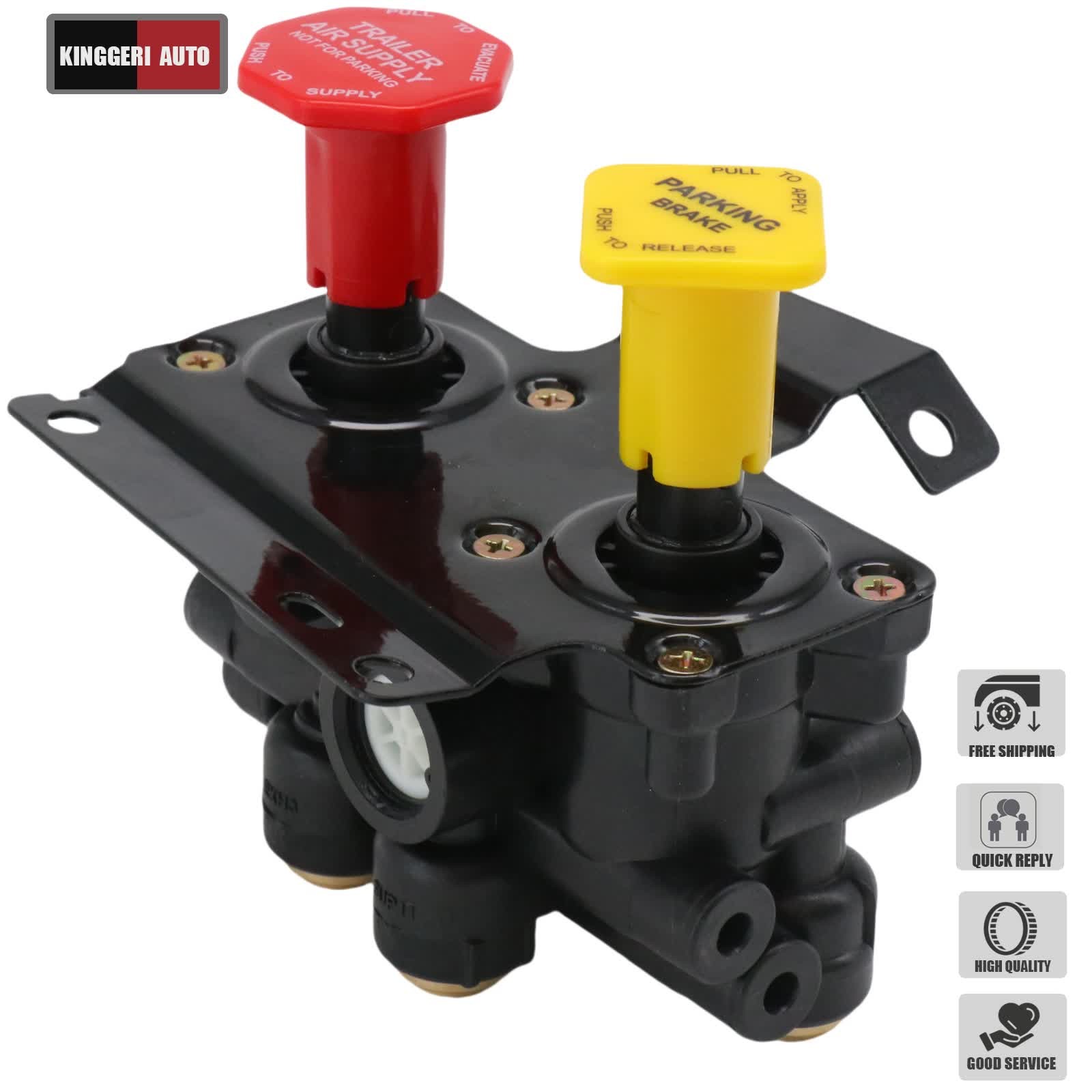 For Volvo VNL Dash Valve Dual Park Brake With 5 Ports 24340522 21315044 K035691