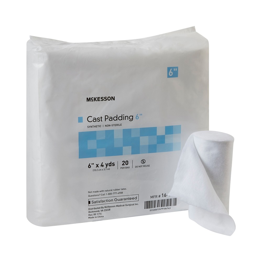McKesson Cast Padding 6" x 4 Yd Polyester White 16-CP6 20 Ct