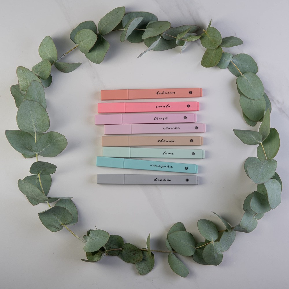 DIVERSEBEE Bible Highlighters with Soft Chisel Tip, 8 Pack 8 Pack, Boho