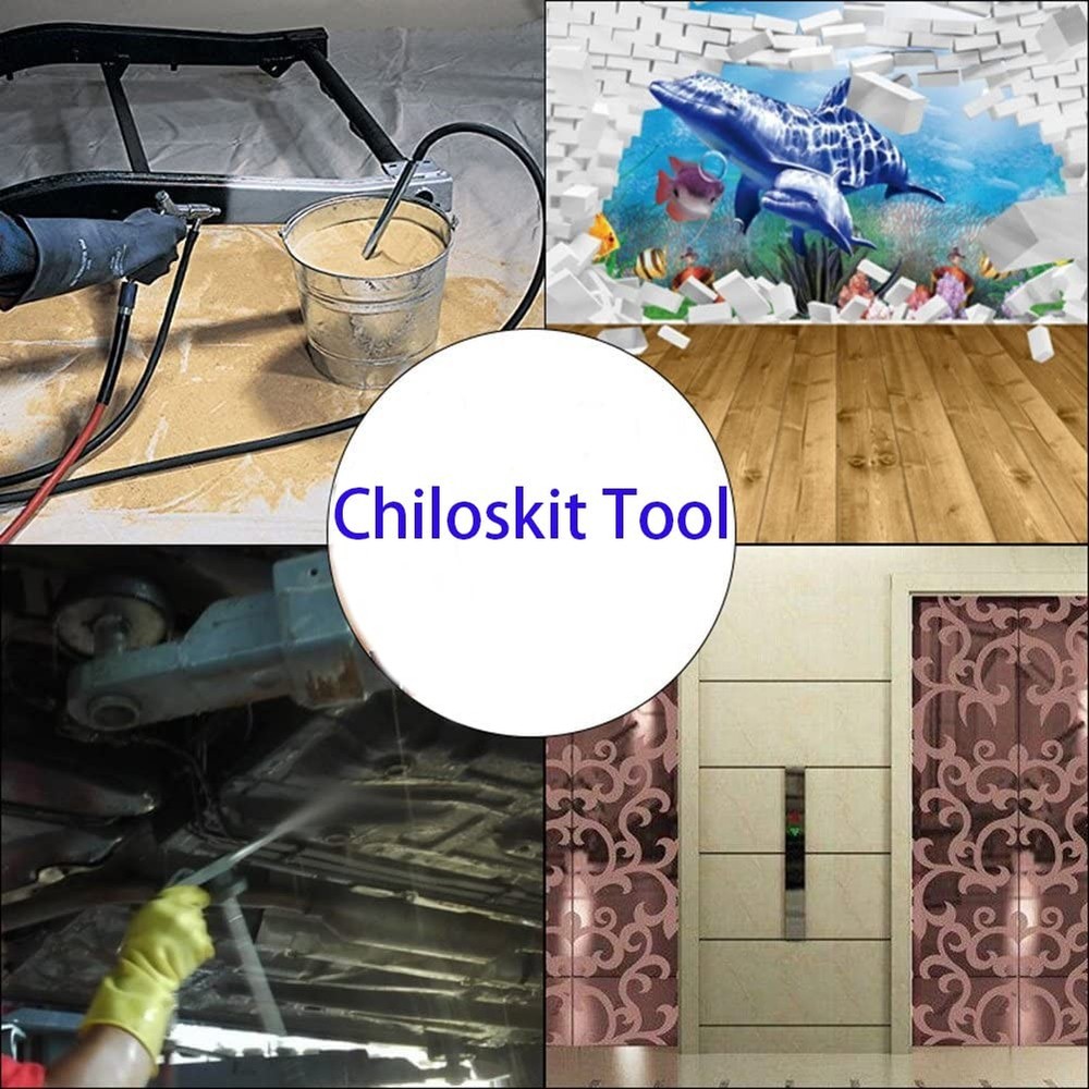 Chiloskit PS-2 Heavy Duty Sandblaster Sand Blasting Kit Rust Remove Tool for ...