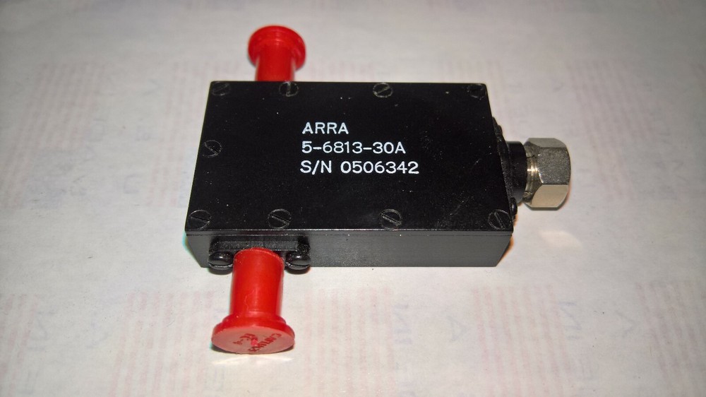 ARRA 5 -6813 -30 variable attenuator .5dB flat 7.9-8.4 GHz, 30dB range