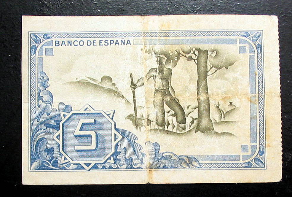 SPAIN BILBAO 5 PESETAS 1937