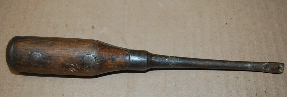 Vintage PEXTO Screwdriver 9" wooden handle