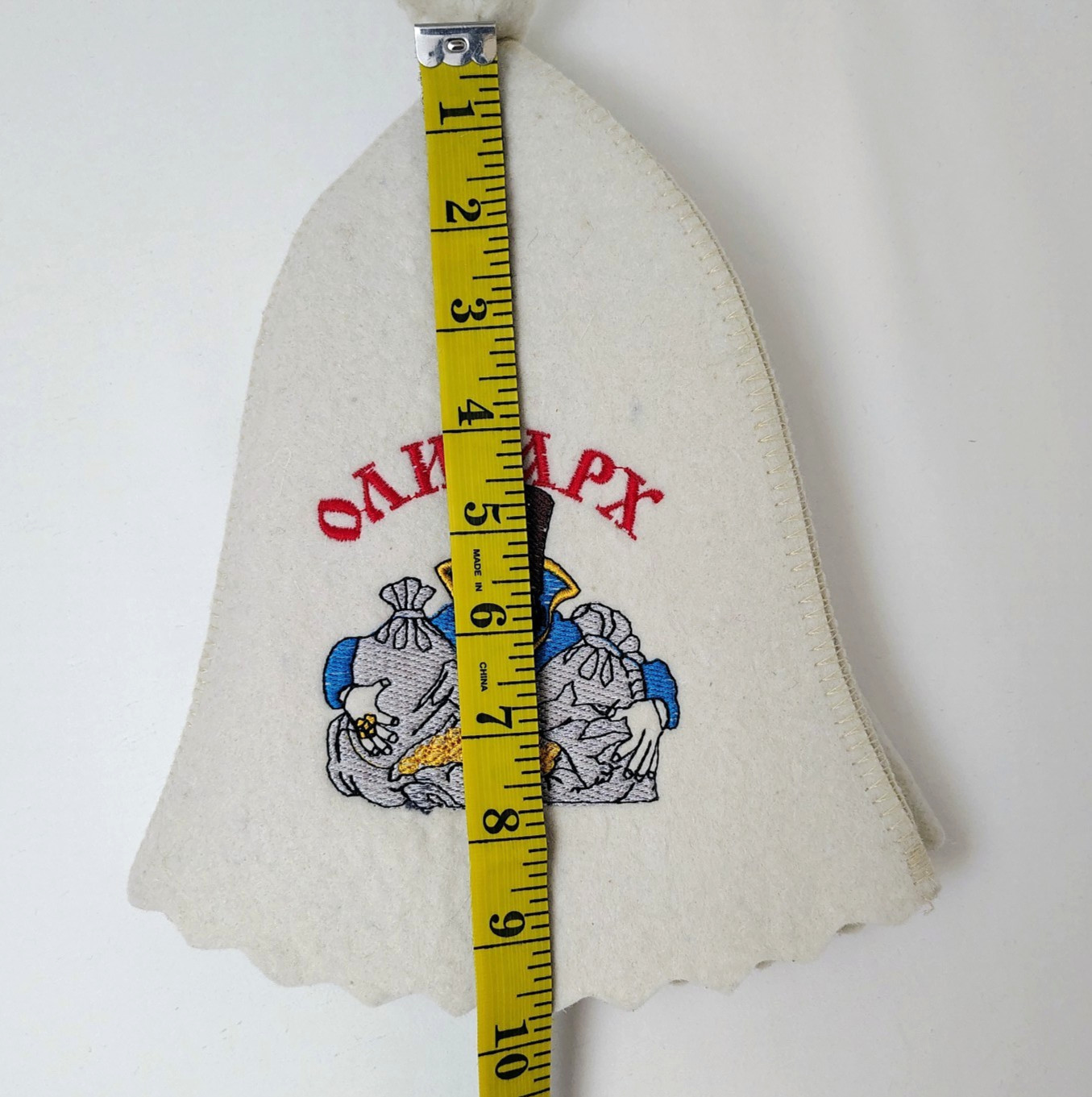 Sauna Hat Banya Bath Cap Wool Felt Russian Oligarch Embroidered Mens Олигарх