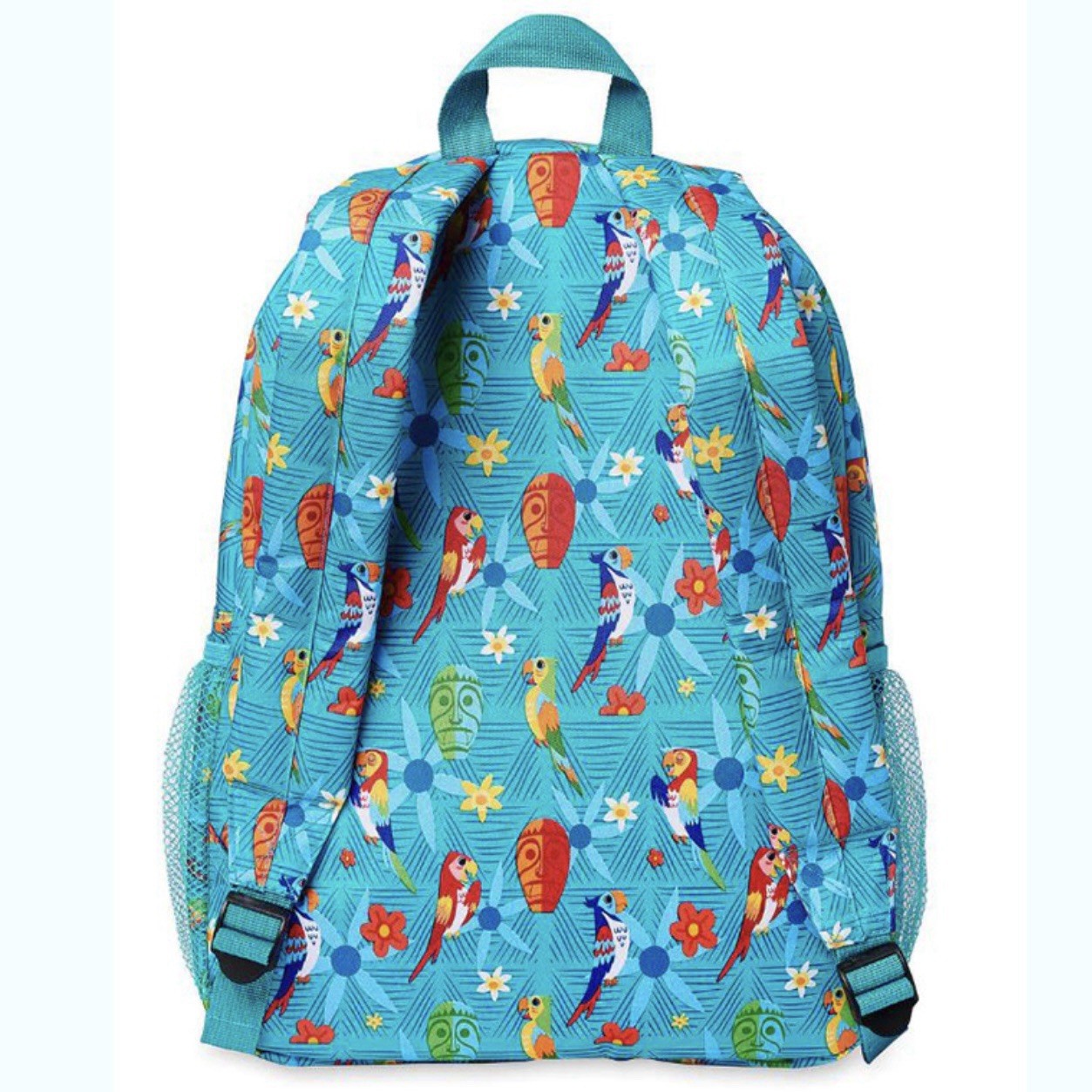 NWT Disney Parks Enchanted Tiki Room 17" Backpack Parrots Blue